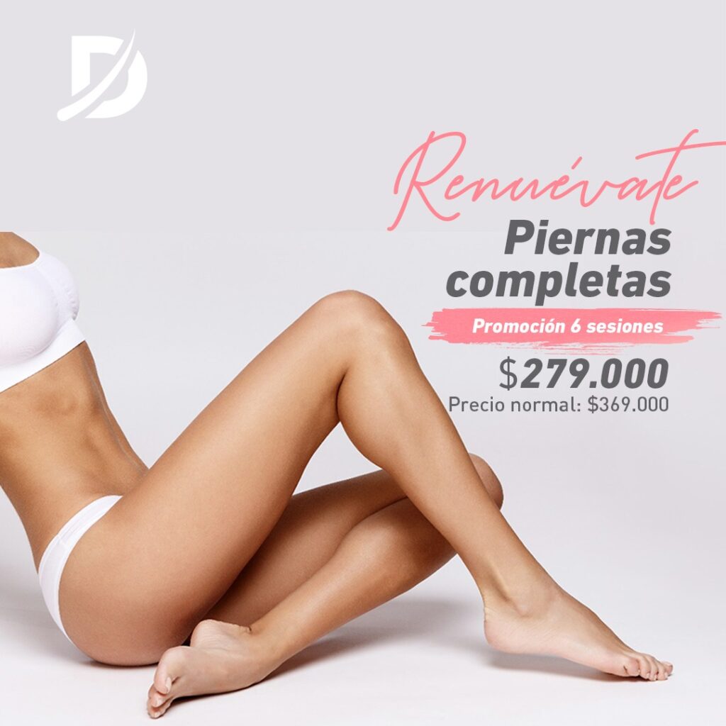 Piernas Completas 6 Sesiones Dlaser 