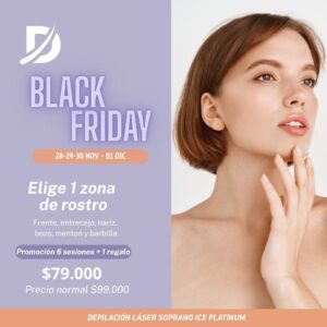 1 zona de rostro a elección - 7 sesiones