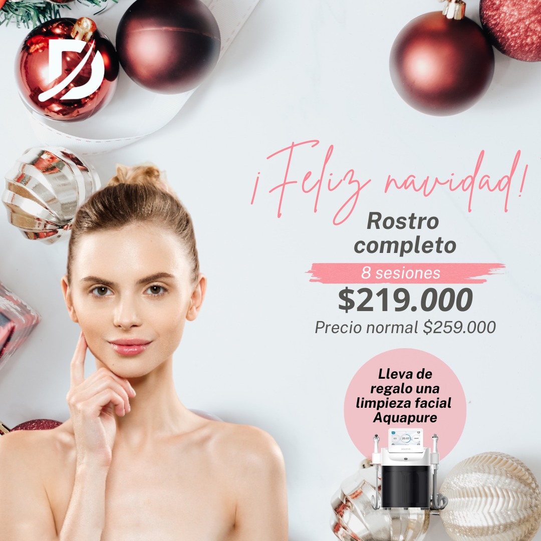 Rostro completo - 8 sesiones - regalo 1 sesión de Limpieza facial Aquapure